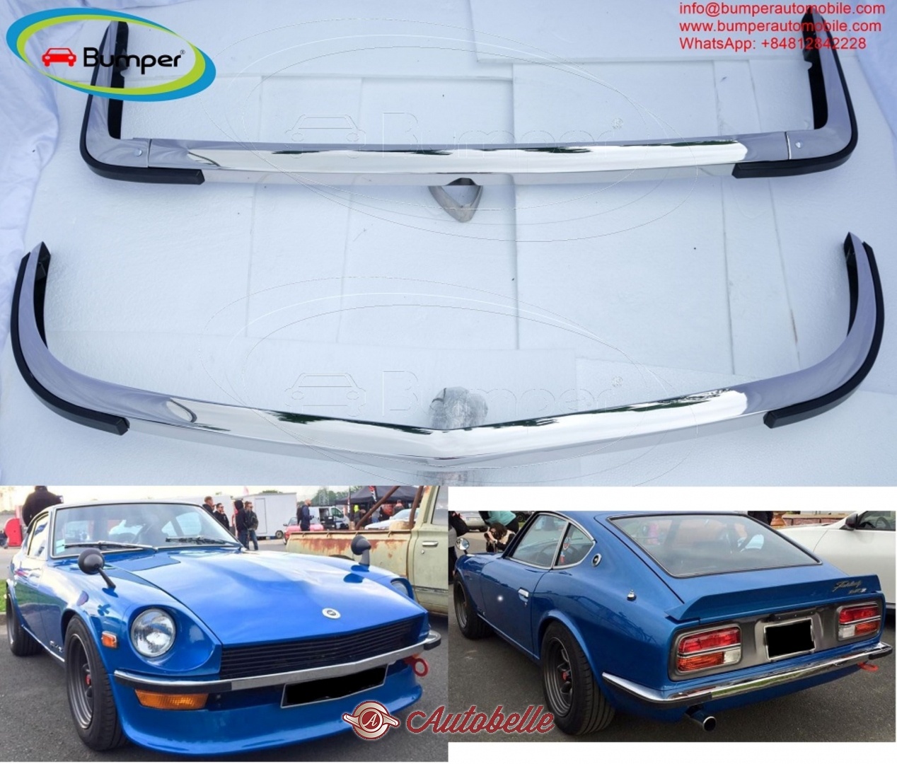 Vendo Datsun 240Z 260Z 280Z bumper (19691978) with rubber